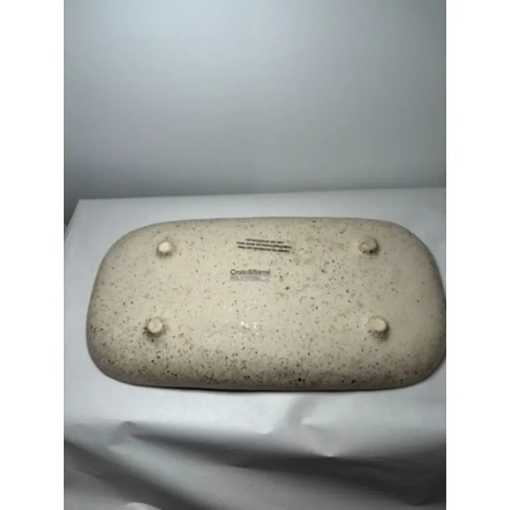 Crate & Barrel Stoneware Tray 10x5 trinket office‎ jewelry inspirational